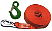 Belt straps for winches