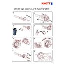 Automatic adjustment (ANS) brake shoe set 200x50 20-2425 / 1