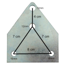 AL-KO shock absorber bracket Humbaur version 110x130mm