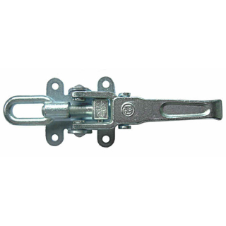 Eccentric lock adjustable with safety device, galvanized