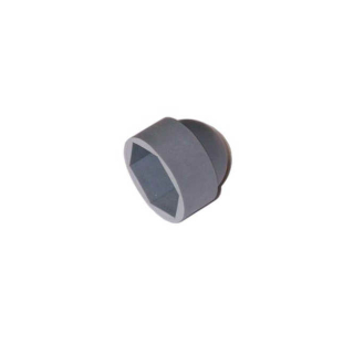 Hexagonal protective caps M12 / SW19, color: gray