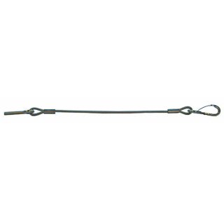 Side wall holding rope screw M 8 / snap hook length 380 mm