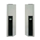 Drop side locks with stop, anodized aluminum