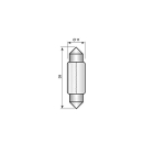 Festoon Narva 24V 5W Sv 8.5-8 / 11 x 36 mm