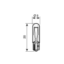 Bombilla Osram 12V 1.2W Zócalo W2x4.6d