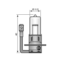 Bulb Narva H3 HD 24 / 70W socket PK22s + 100%