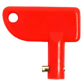 Battery master switch key