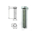 Zeskantbouten DIN 933 verzinkt M8x30