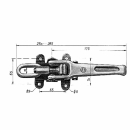 Eccentric lock 6043, adjustable, to screw on, galvanized