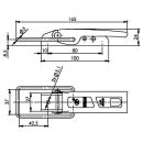 SPP - eccentric lock, ZB-02, 166 mm, round bracket,...