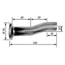 Pendulum bolt with chamfer, 18 x 130 mm, for welding,...