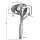 Angle lever lock size 1, length 180 mm, left-hand design - galvanized