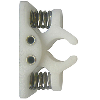 Jaw part for door holder, white, plastic