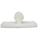 Pin part for door holder, white, plastic