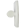 Pin part for door holder, white, plastic