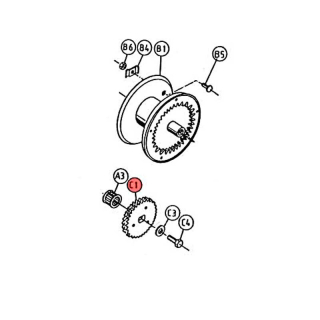 Gear wheel AL-KO cable winches type 1201 A Plus