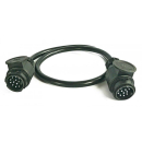 Intermediate cable, 13-pin, 2 plastic plugs