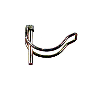 Cotter pin 8.0 x 60 mm, for tube 55 mm, yellow chrome-plated