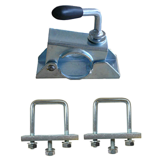 Clamp Ø 48 mm & clamp holder Ø 60 mm galvanized steel.