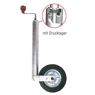 AL-KO support wheel solid rubber wheel steel rim 200x50 150 kg