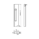 Drop side locks with stop, anodized aluminum