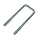 U-bolt M10 galvanized LH 60 mm x LW 122 mm