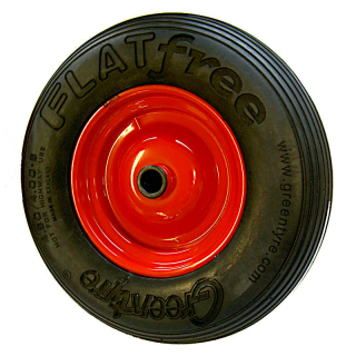 Wheelbarrow wheel with puncture protection 2.50-8 metal rim