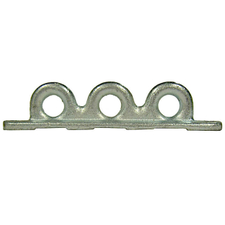 Partition wall bracket 3-hole 190 x 25 mm