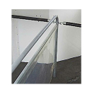 Partition wall PVC transparent both. smooth