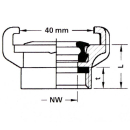 Water hose fitting 1/4 "IT, MS