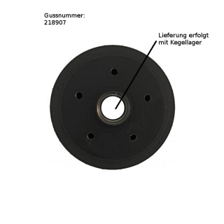 ALKO brake drum: 230 x 50, wheel connection: 112 x 5 hole axle