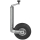 Support wheel, support load 150 kg, galvanized, Ø 48 mm tube, pneumatic wheel, steel rim