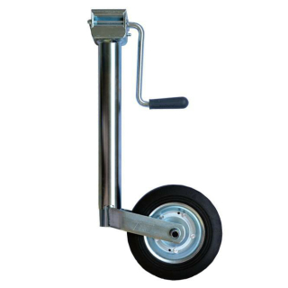 Simol support wheel support 150 kg galvanized Ø 48 mm tube on the side. crank