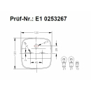 Geka three-chamber lens E 123/5 without license plate light