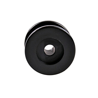 Round button 6/8 mm rope, plastic, mountable on both sides, Ø 30 mm