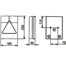 Multi-chamber light 6800/10, left tail, indicator, brake, NSL, vertical.