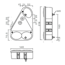 Earpoint III, left tail, brake, indicator, NSL, bayonet connection