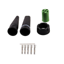 Bayonet connector green connection set 5-pin, socket...